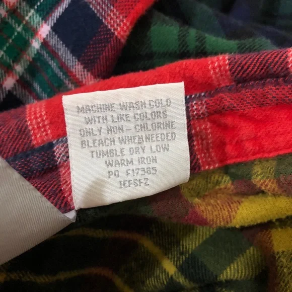 Vintage Blair Patchwork Flannel Shirt Red Blue Plaid Floral Embroidered Top - Picture 7 of 7